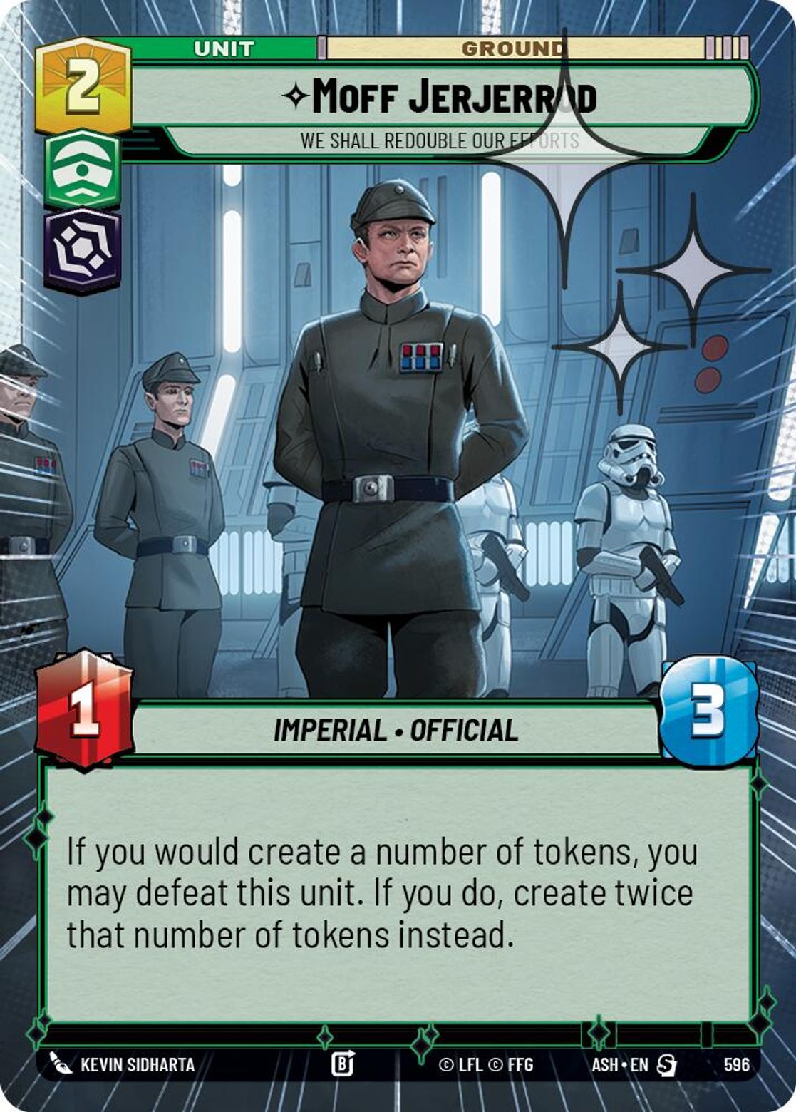 Moff Jerjerrod — We Shall Redouble Our Efforts #596/264 from Ashes of the Empire