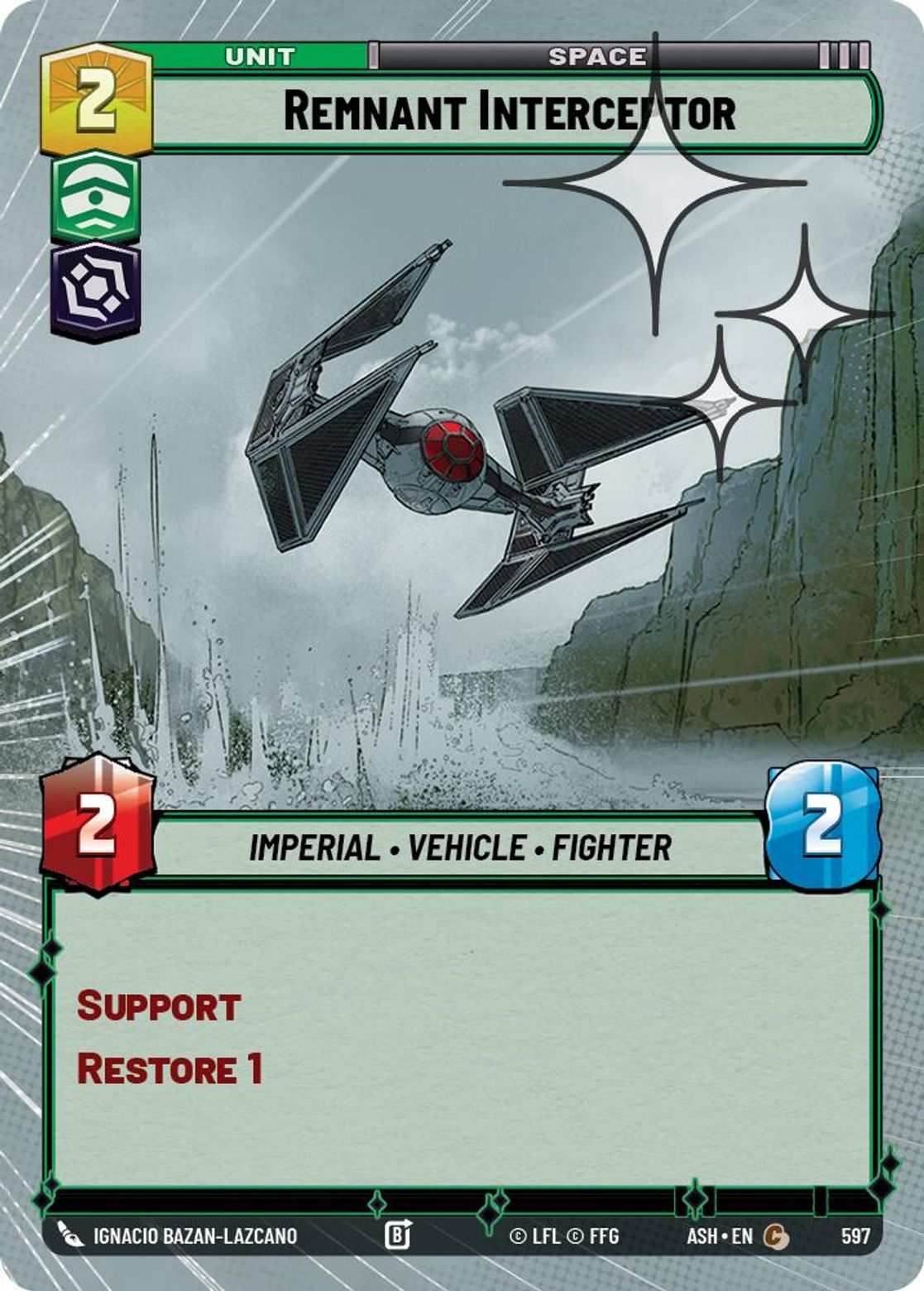 Remnant Interceptor #597/264 from Ashes of the Empire