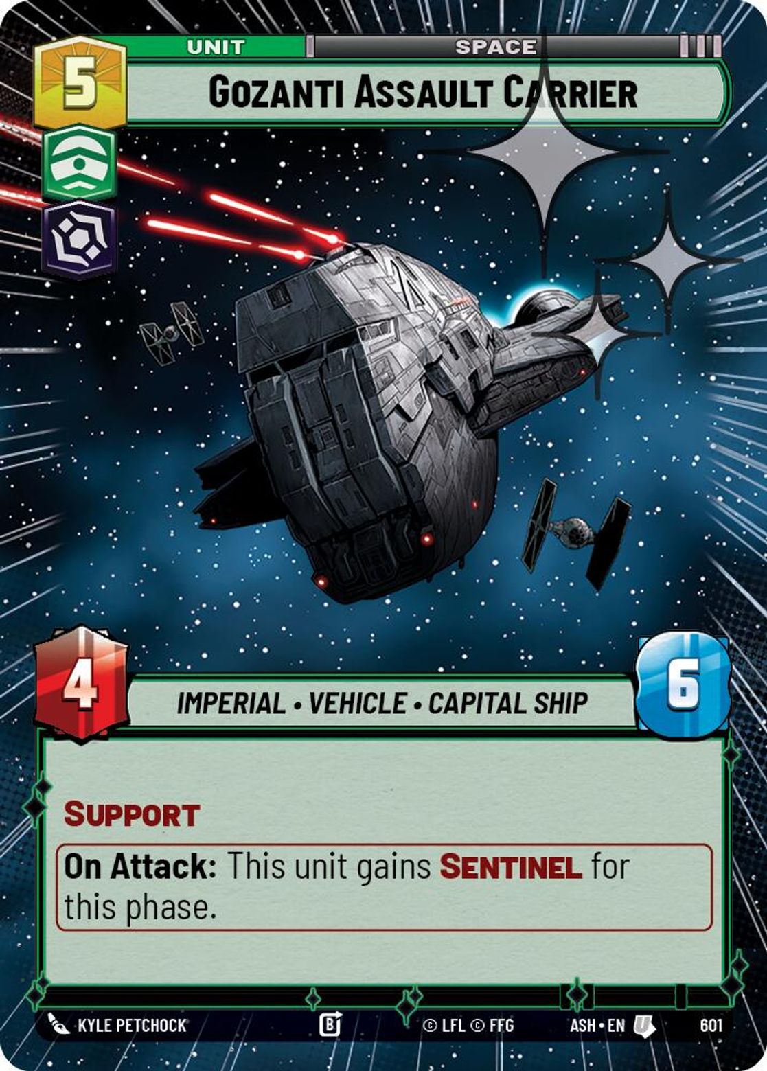 Gozanti Assault Carrier #601/264 from Ashes of the Empire