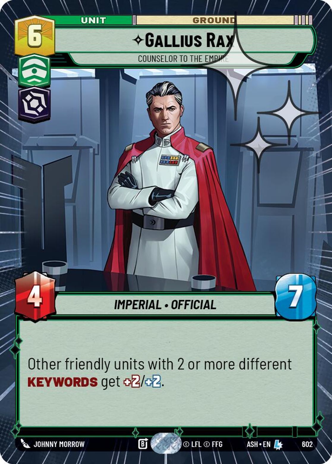 Gallius Rax — Counselor to the Empire #602/264 from Ashes of the Empire