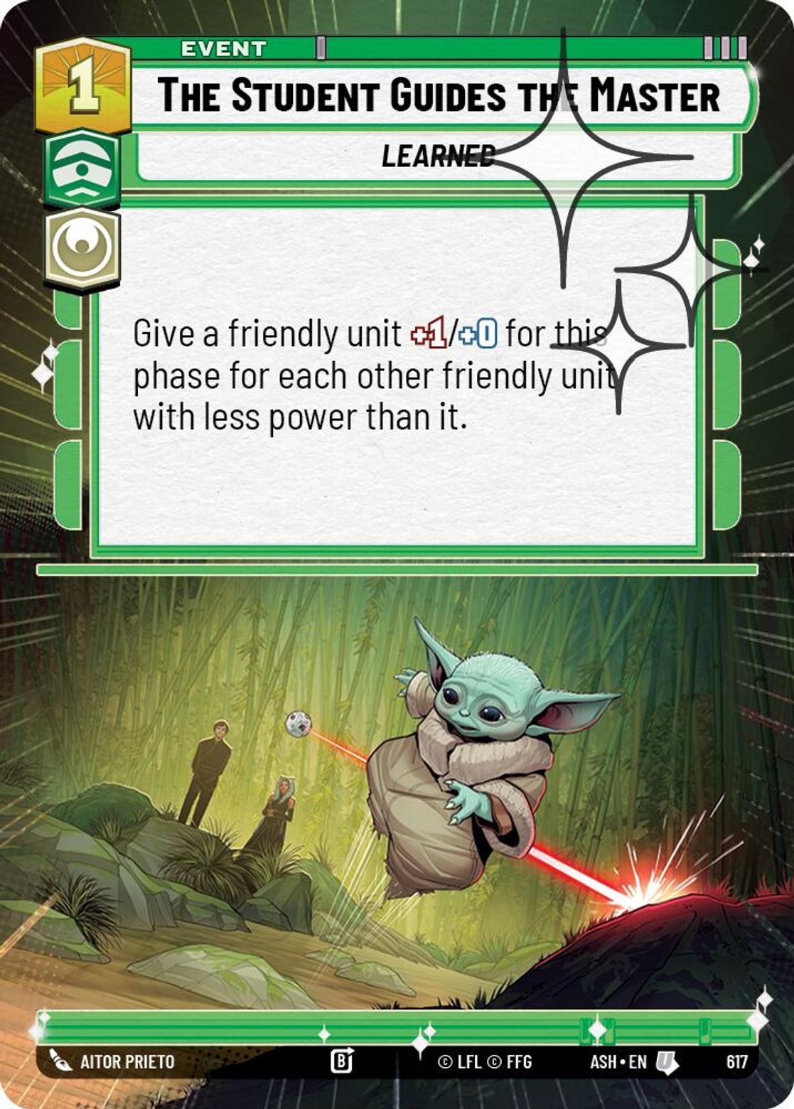 The Student Guides the Master #617/264 from Ashes of the Empire