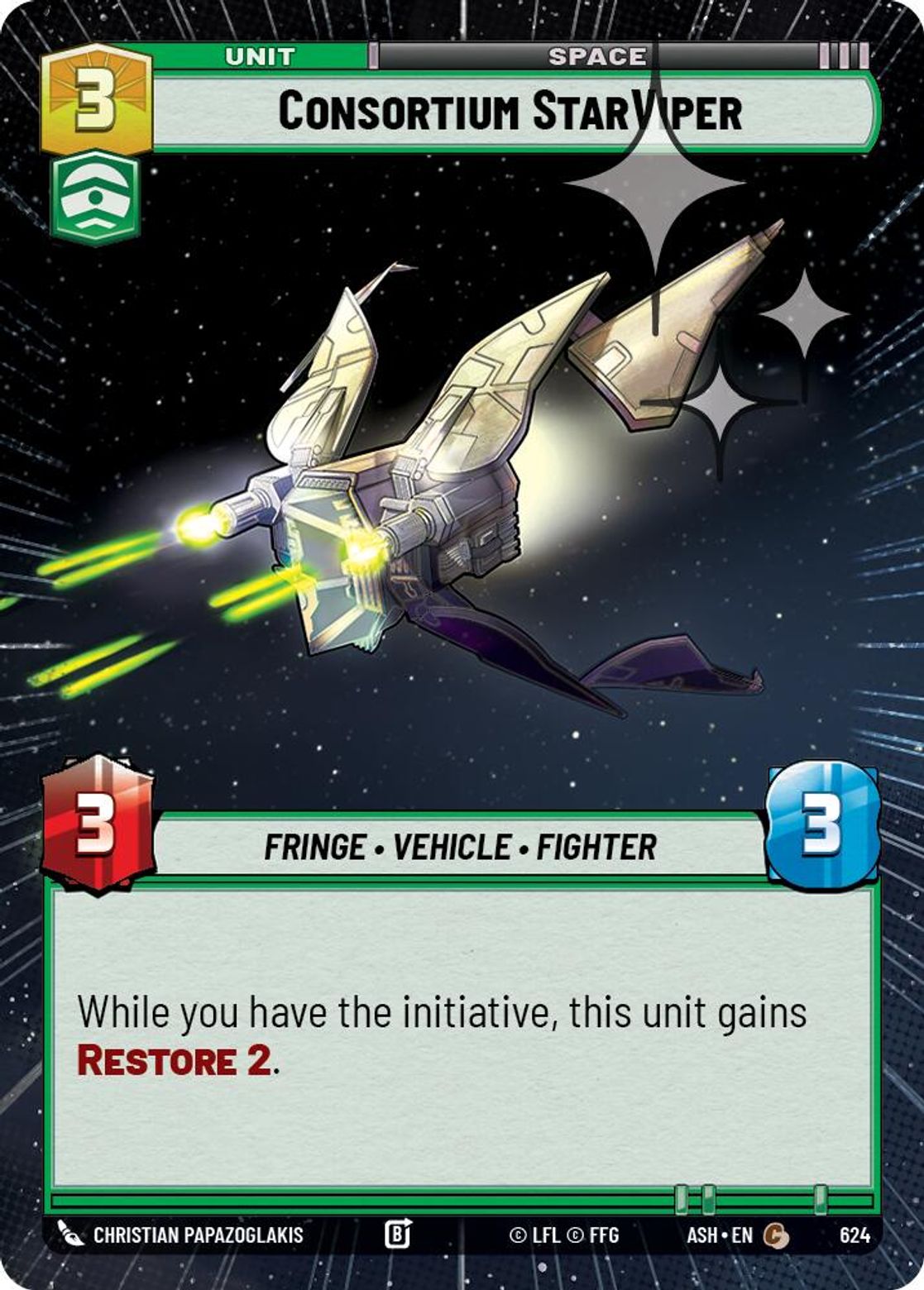 Consortium StarViper #624/264 from Ashes of the Empire