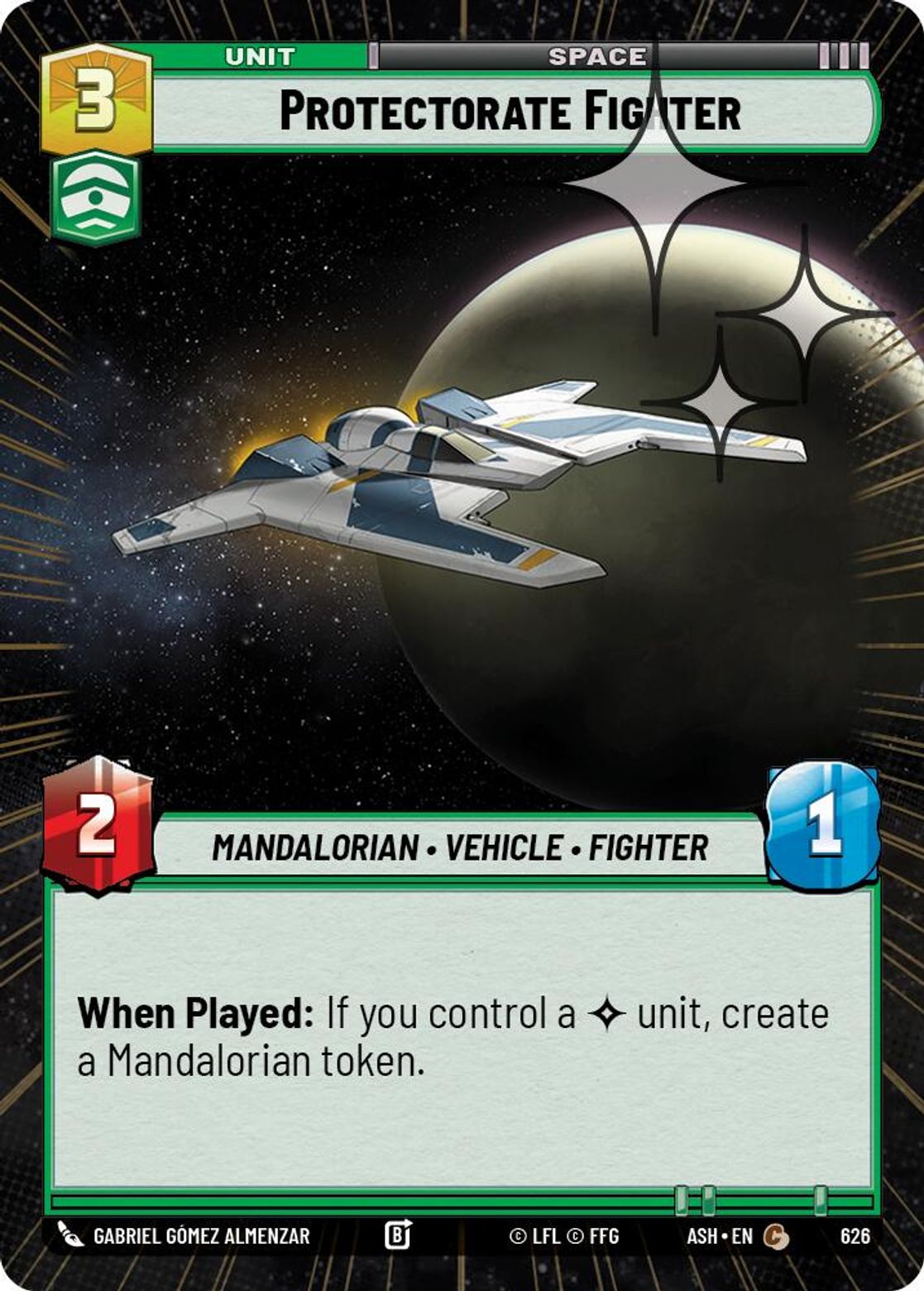 Protectorate Fighter #626/264 from Ashes of the Empire