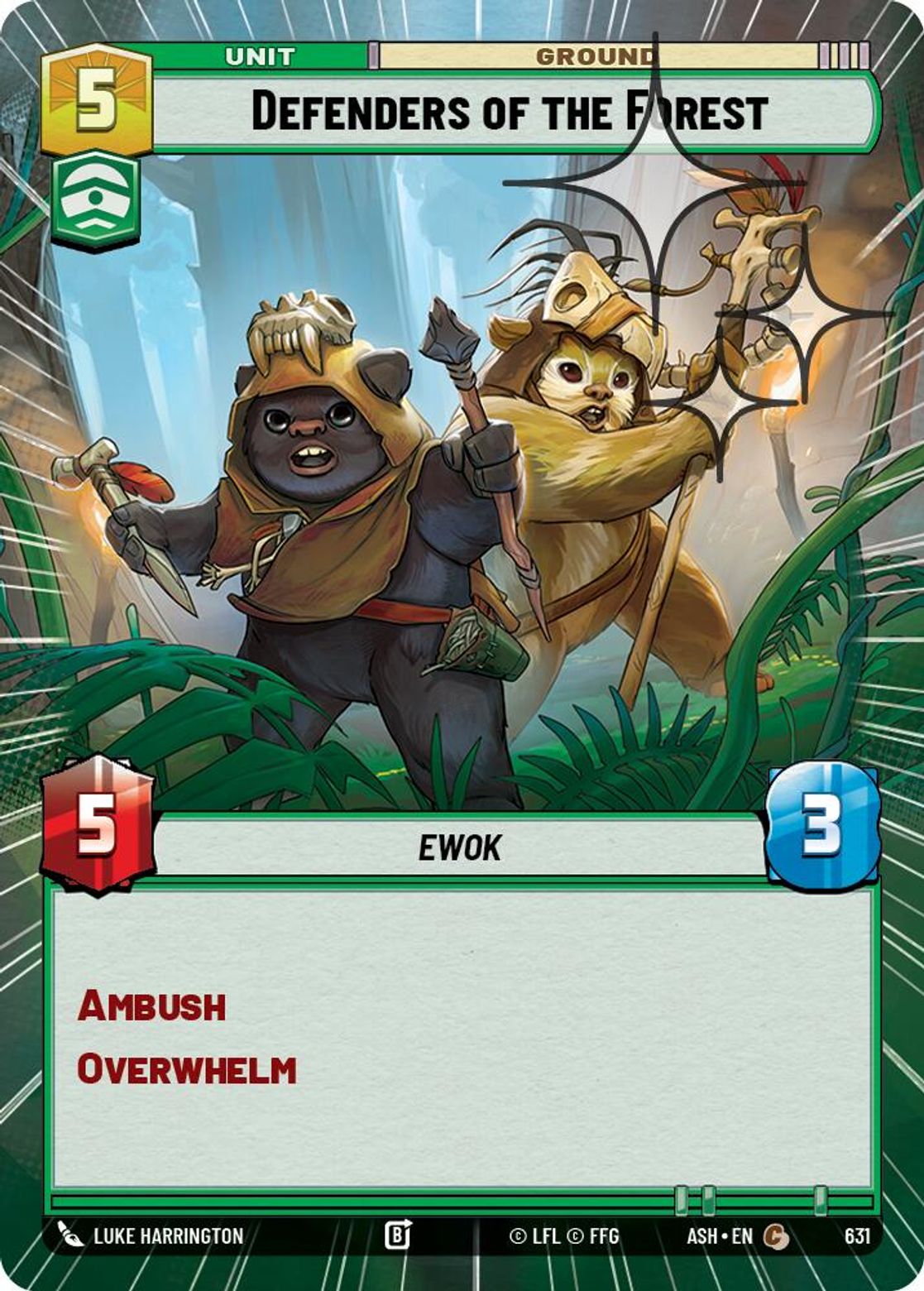 Defenders of the Forest #631/264 from Ashes of the Empire