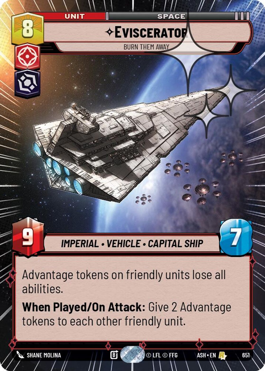 Eviscerator — Burn Them Away #651/264 from Ashes of the Empire