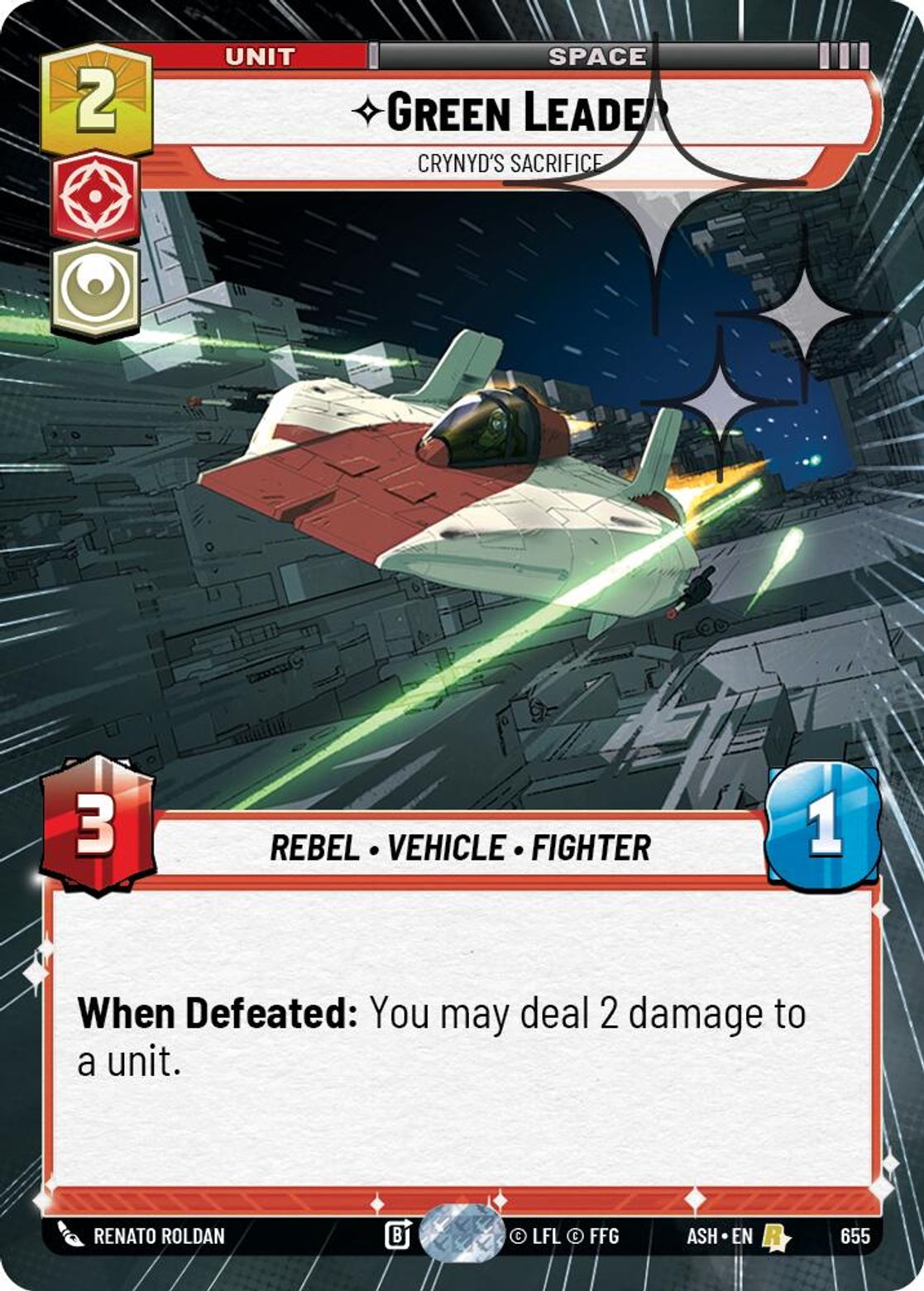 Green Leader — Crynyd's Sacrifice #655/264 from Ashes of the Empire