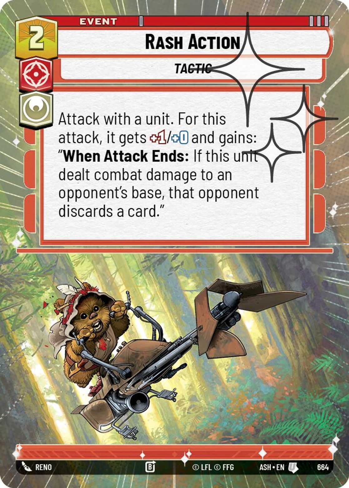 Rash Action #664/264 from Ashes of the Empire