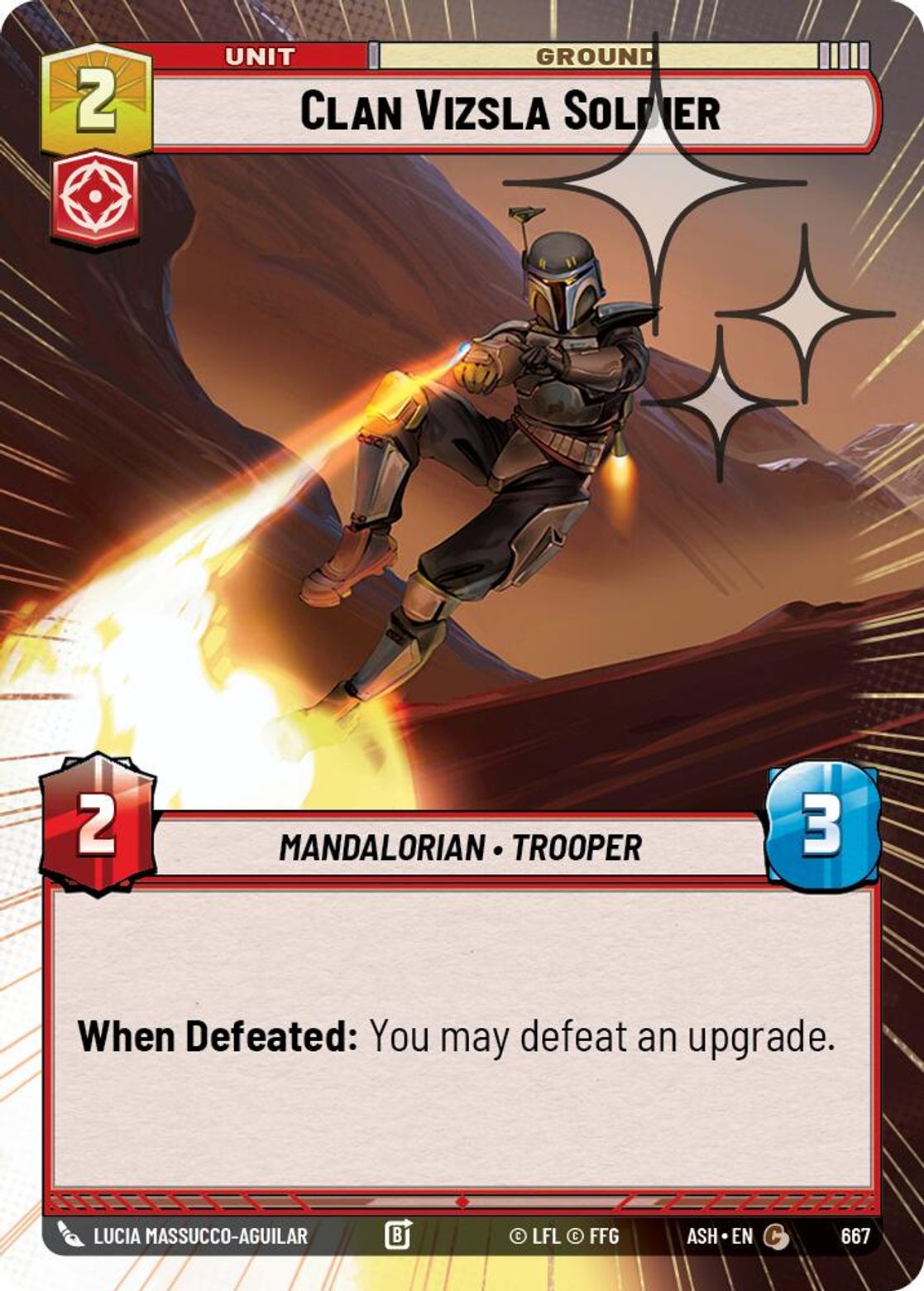 Clan Vizsla Soldier #667/264 from Ashes of the Empire