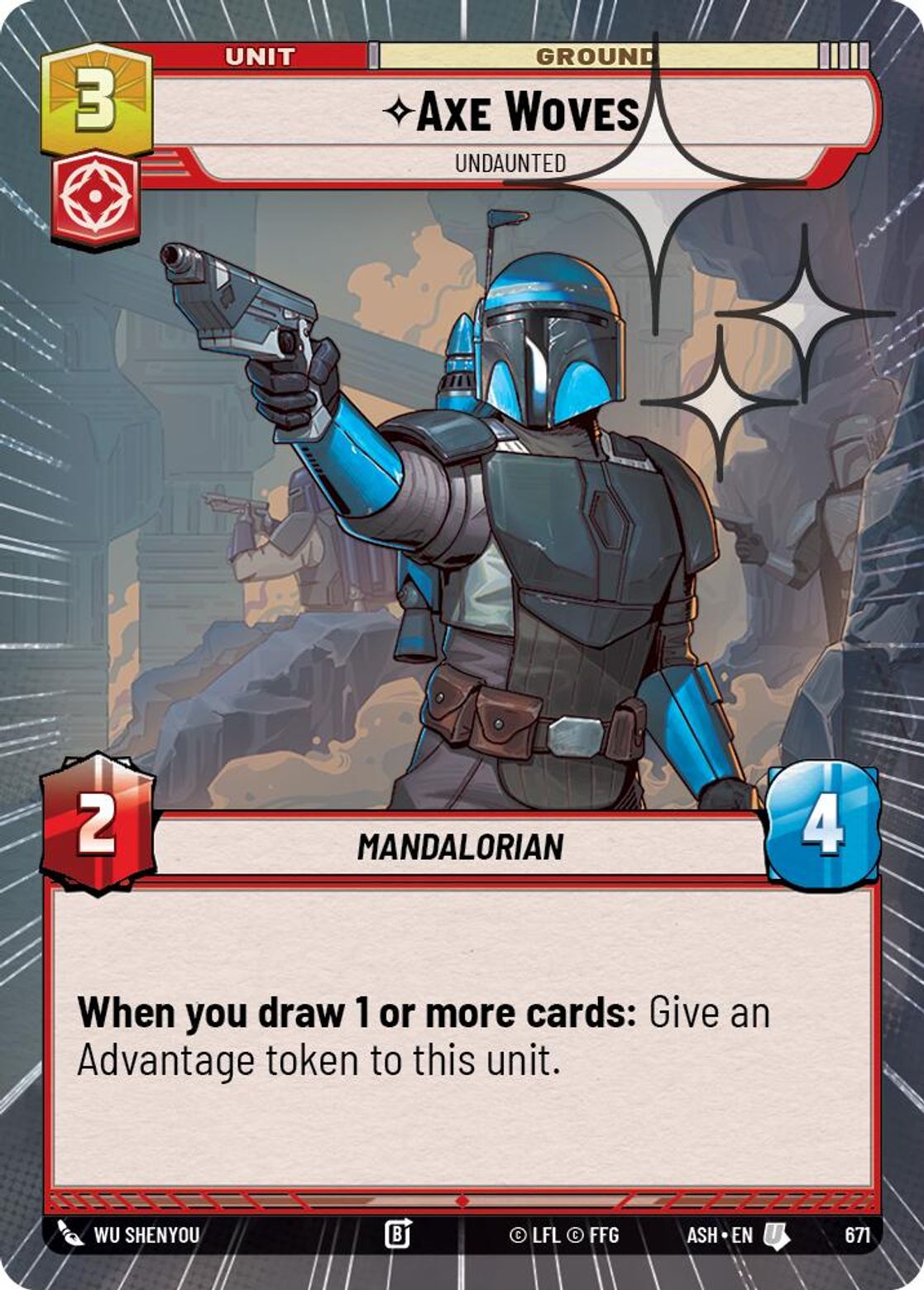 Axe Woves — Undaunted #671/264 from Ashes of the Empire