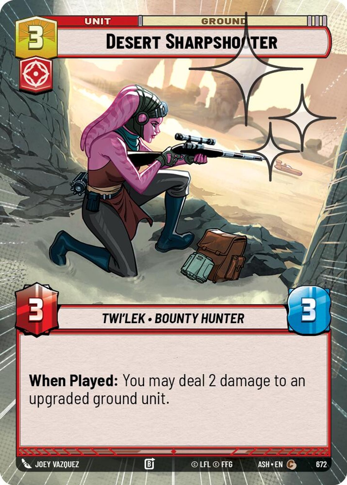 Desert Sharpshooter #672/264 from Ashes of the Empire