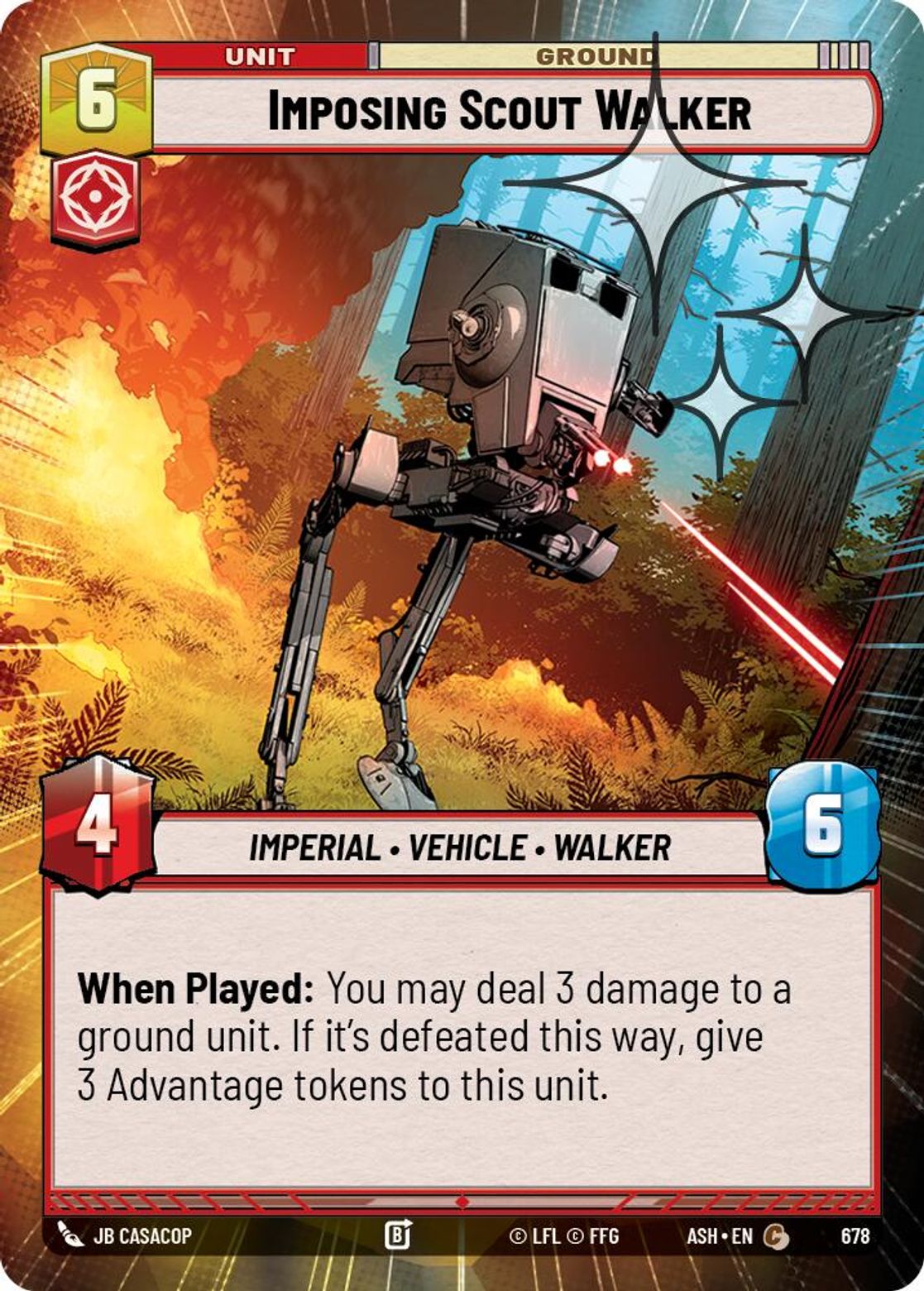 Imposing Scout Walker #678/264 from Ashes of the Empire