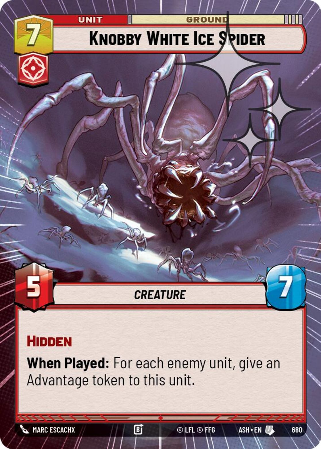 Knobby White Ice Spider #680/264 from Ashes of the Empire