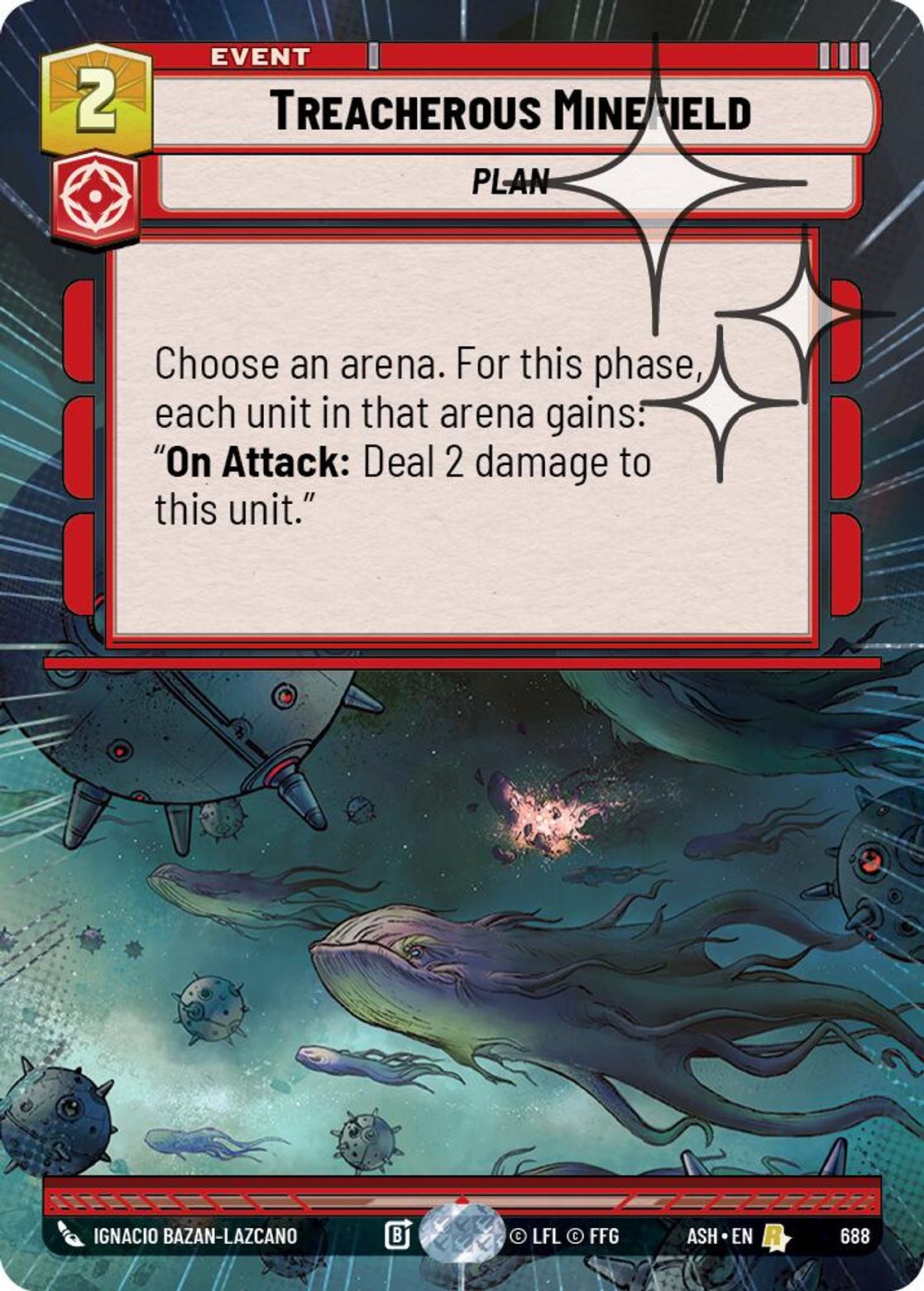 Treacherous Minefield #688/264 from Ashes of the Empire