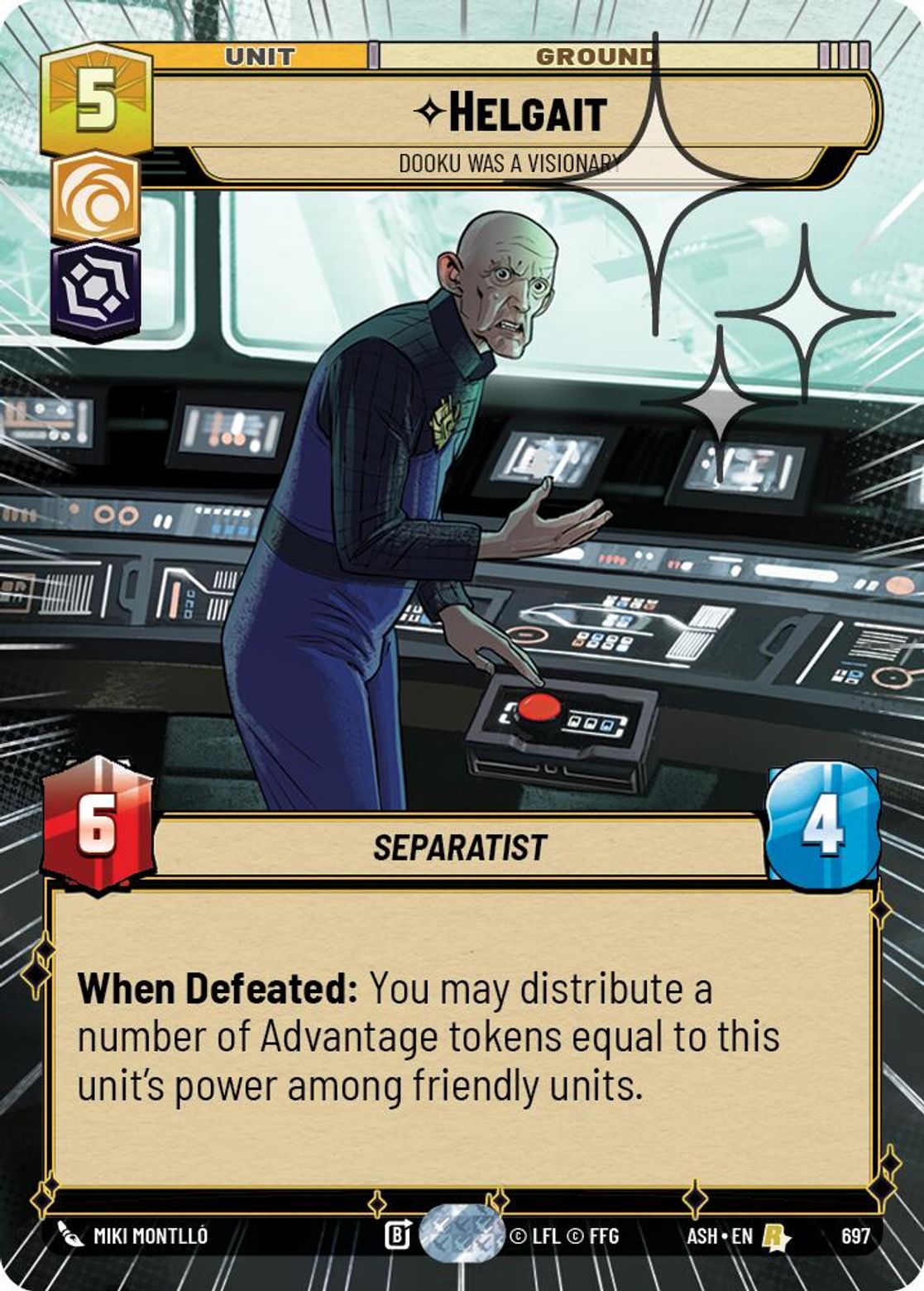 Helgait — Dooku was a Visionary #697/264 from Ashes of the Empire