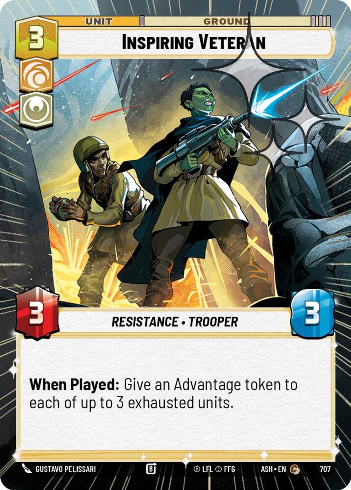 Inspiring Veteran #707/264 from Ashes of the Empire