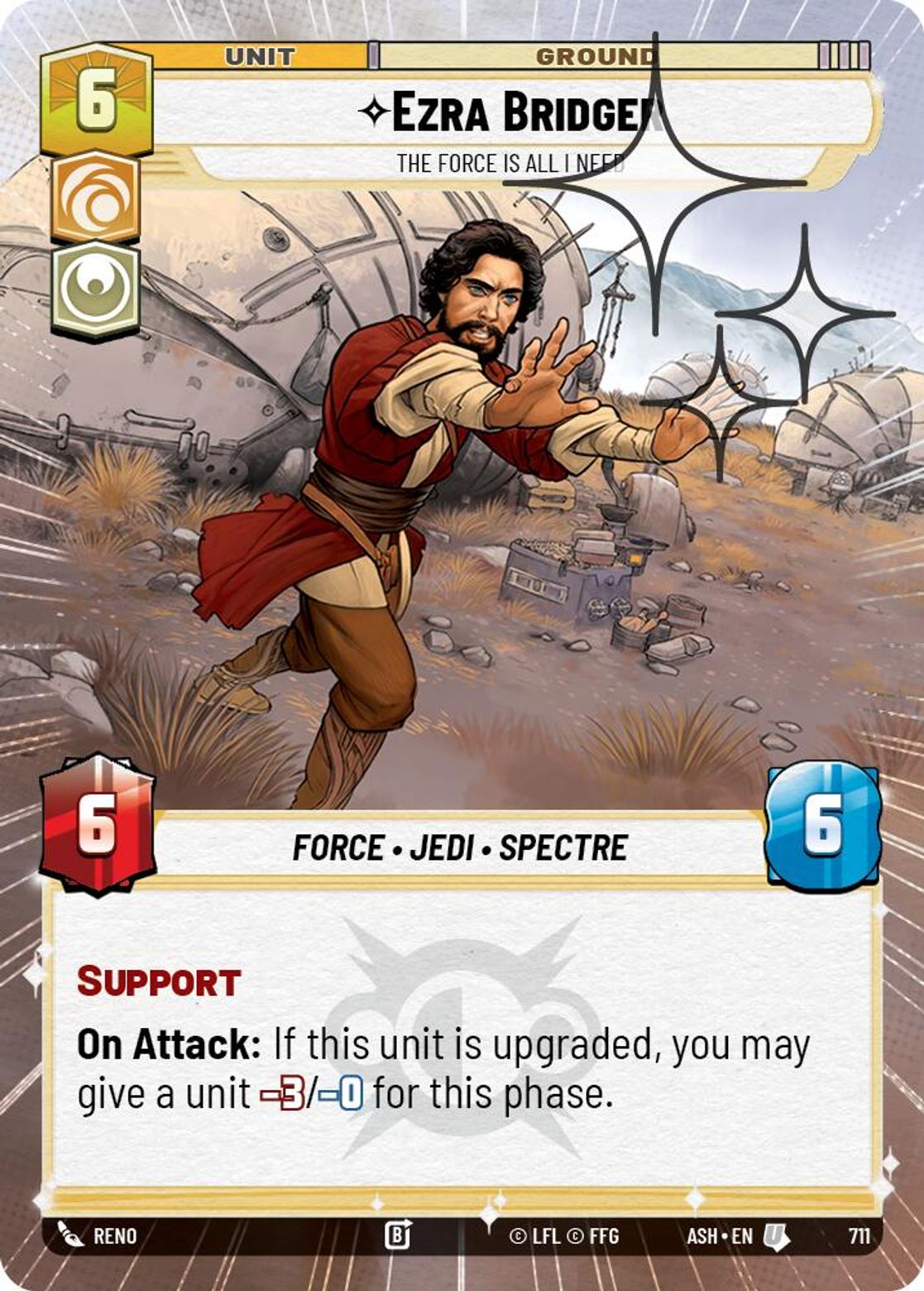 Ezra Bridger — The Force is All I Need #711/264 from Ashes of the Empire