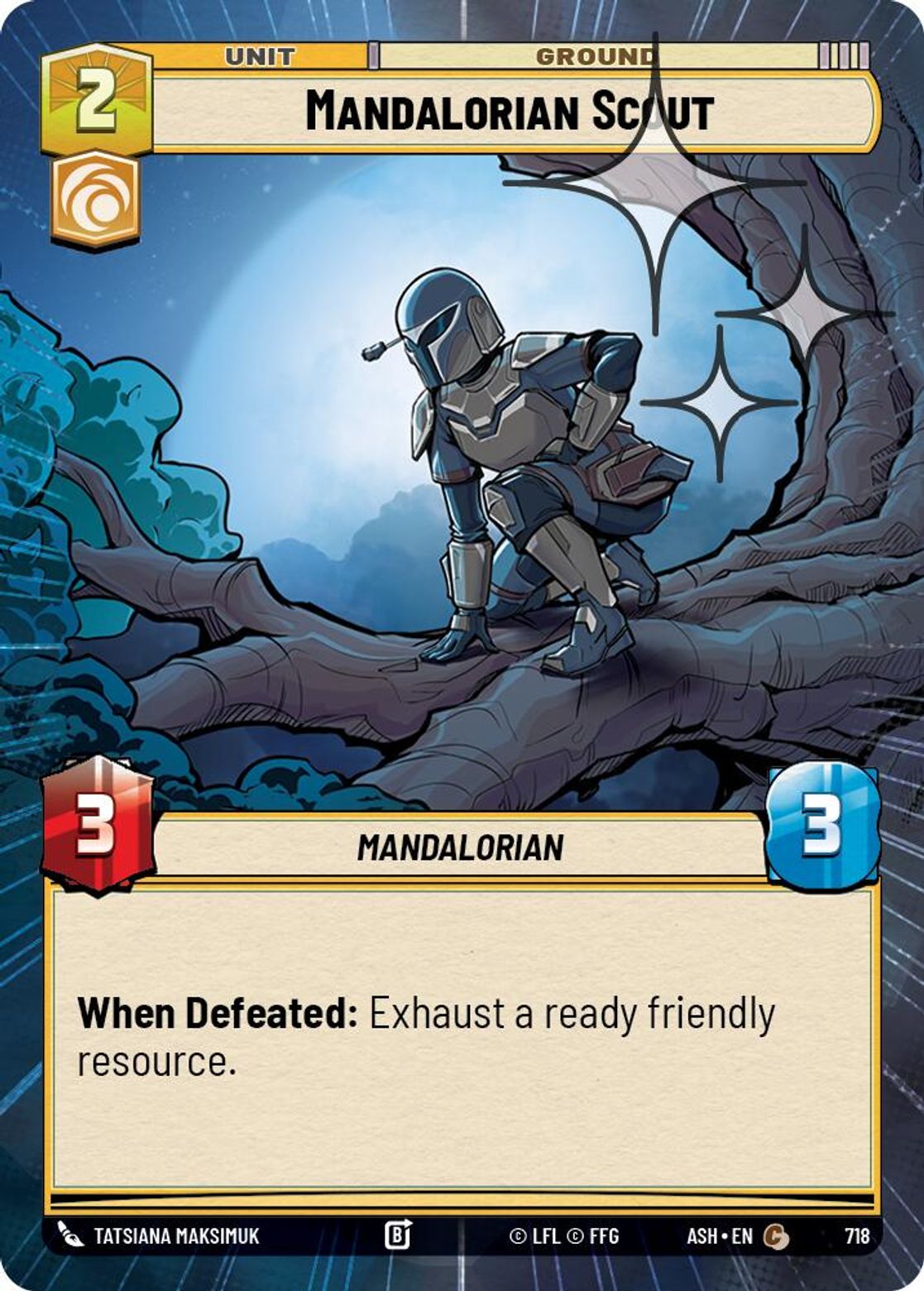Mandalorian Scout #718/264 from Ashes of the Empire