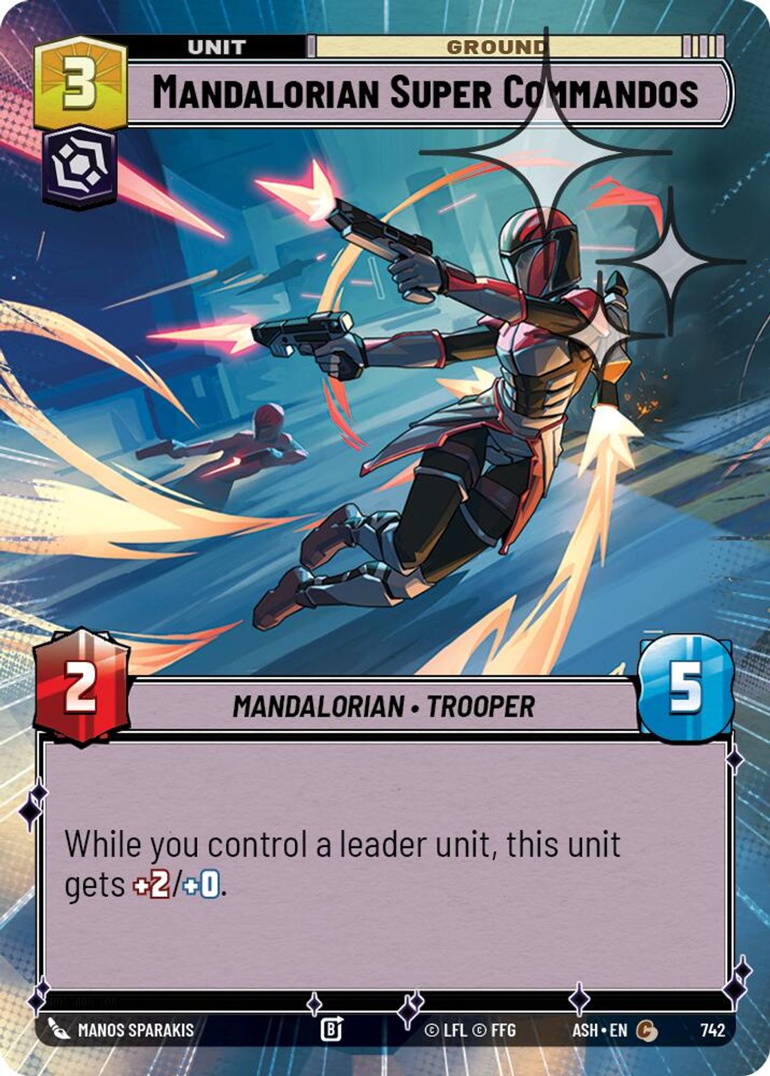 Mandalorian Super Commandos #742/264 from Ashes of the Empire