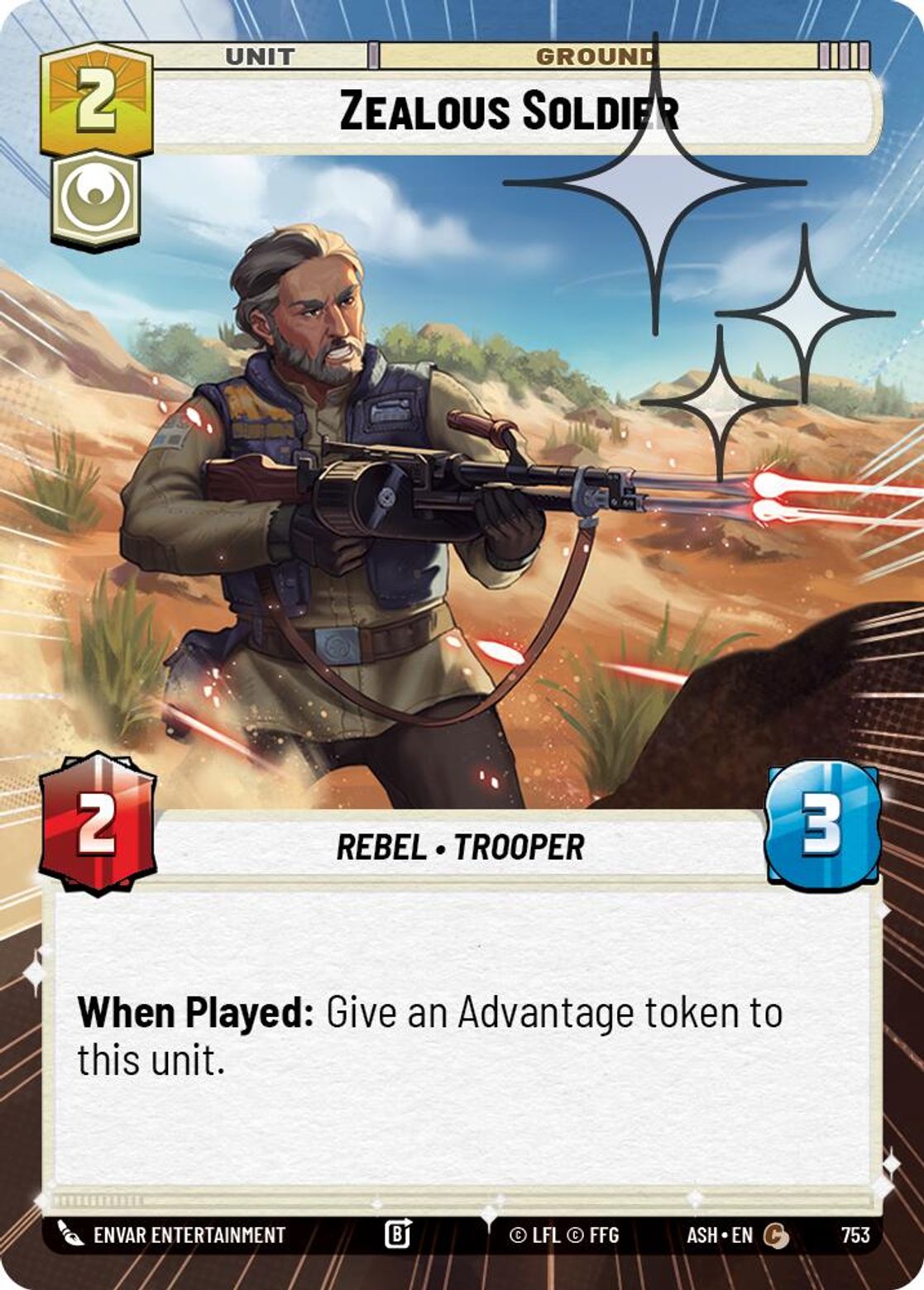 Zealous Soldier #753/264 from Ashes of the Empire