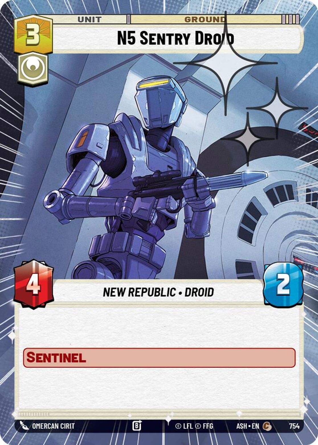 N5 Sentry Droid #754/264 from Ashes of the Empire