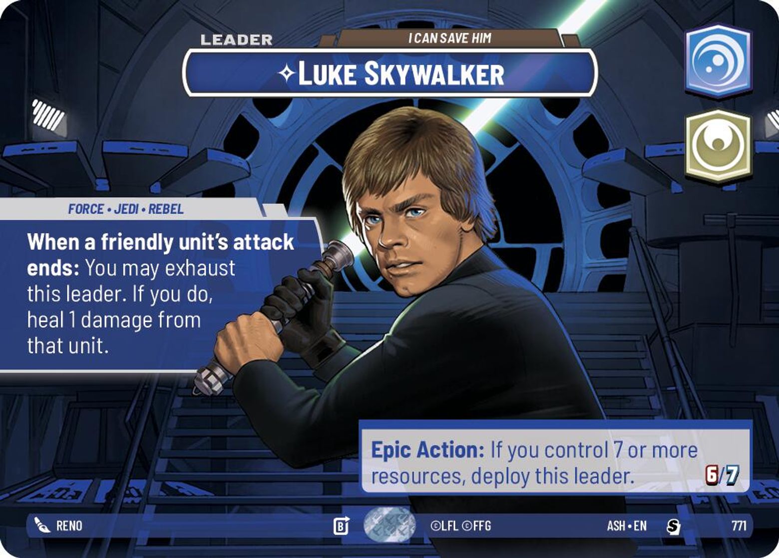 Luke Skywalker — I Can Save Him #771/264 from Ashes of the Empire