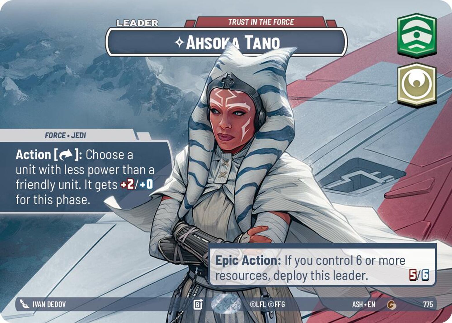 Ahsoka Tano — Trust in the Force #775/264 from Ashes of the Empire