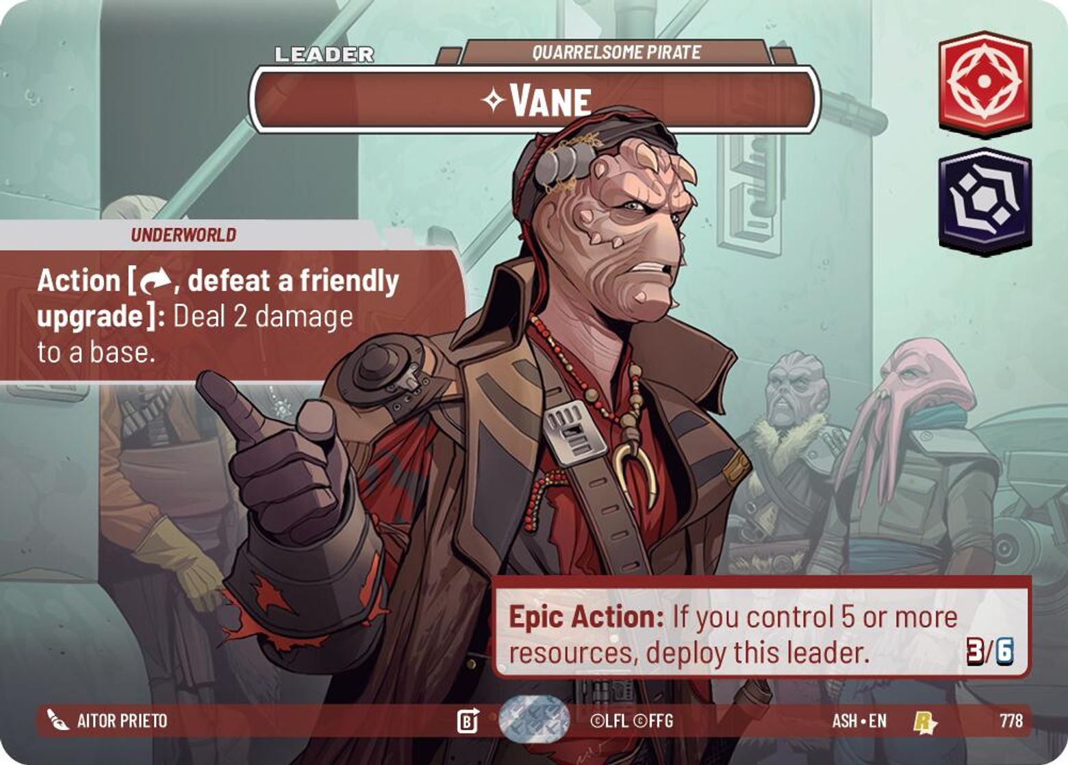 Vane — Quarrelsome Pirate #778/264 from Ashes of the Empire