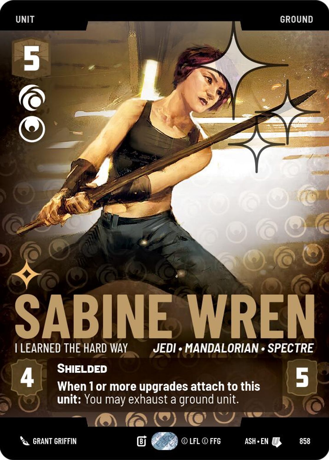 Sabine Wren — I Learned the Hard Way #858/264 from Ashes of the Empire