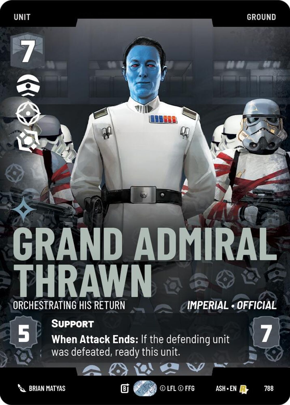 Grand Admiral Thrawn — Orchestrating His Return #788/264 from Ashes of the Empire
