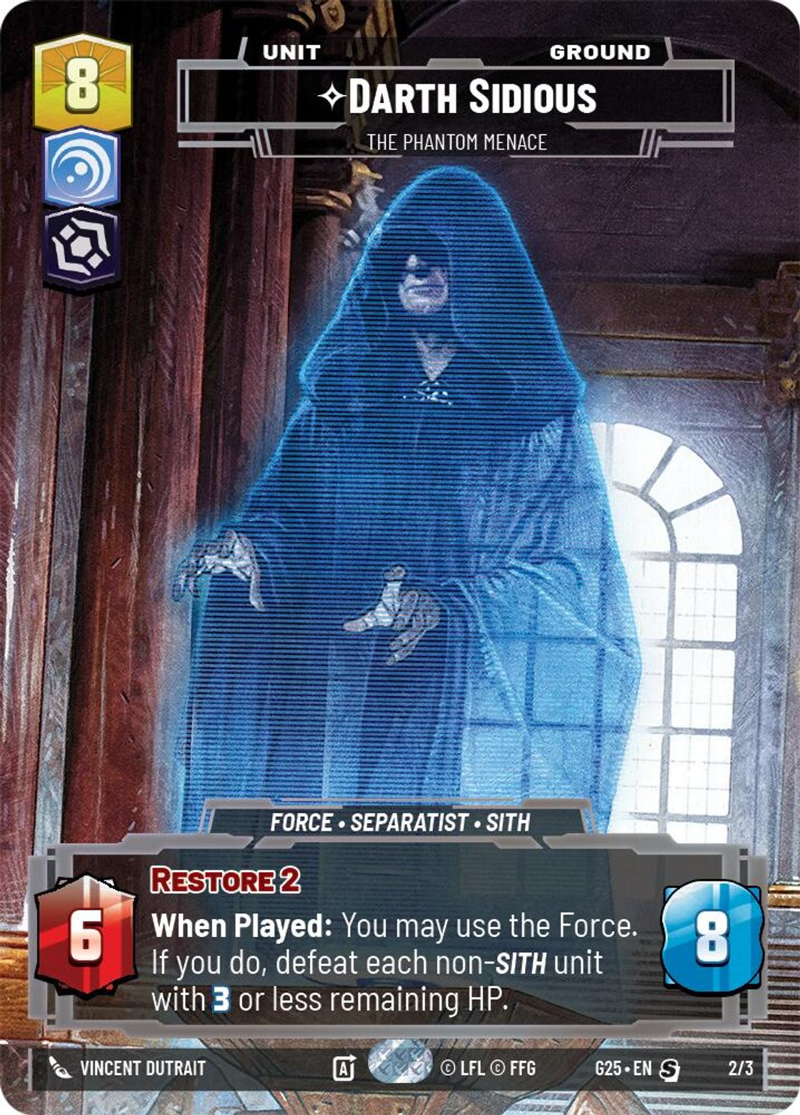 Darth Sidious — The Phantom Menace #2/3 from 2025 Gift Box
