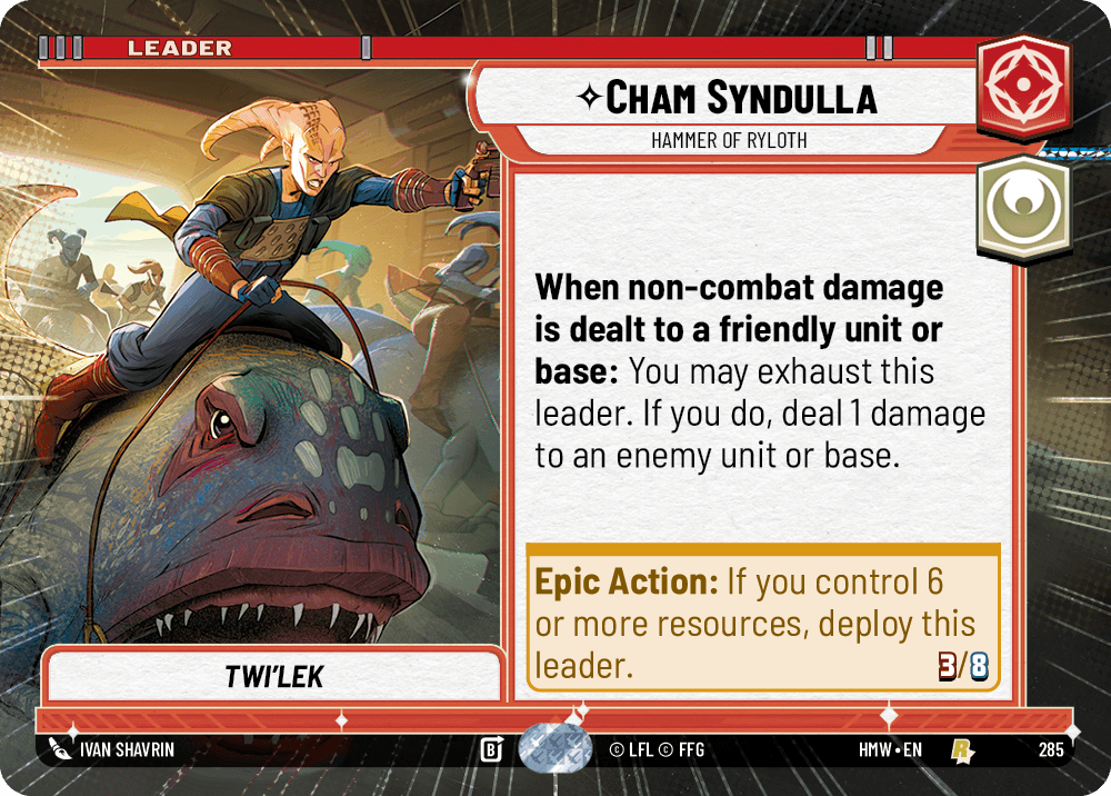 Cham Syndulla — Hammer of Ryloth #285/272 from Homeworlds