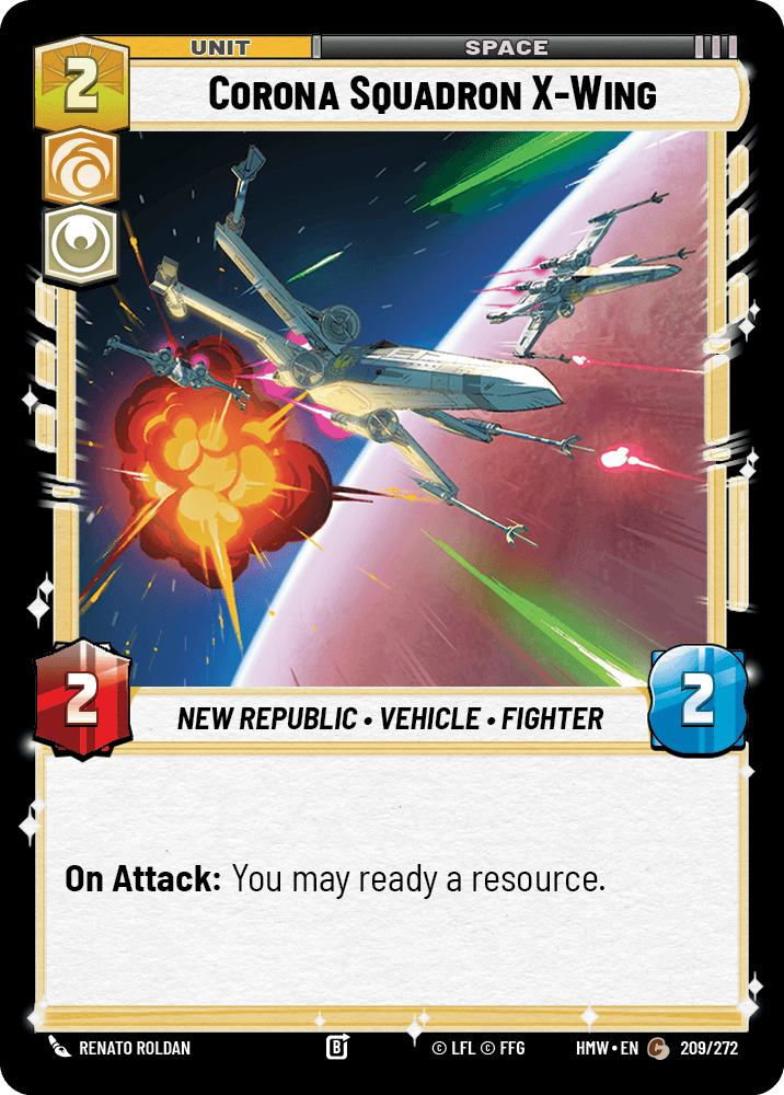 Corona Squadron X-Wing #209/272 from Homeworlds