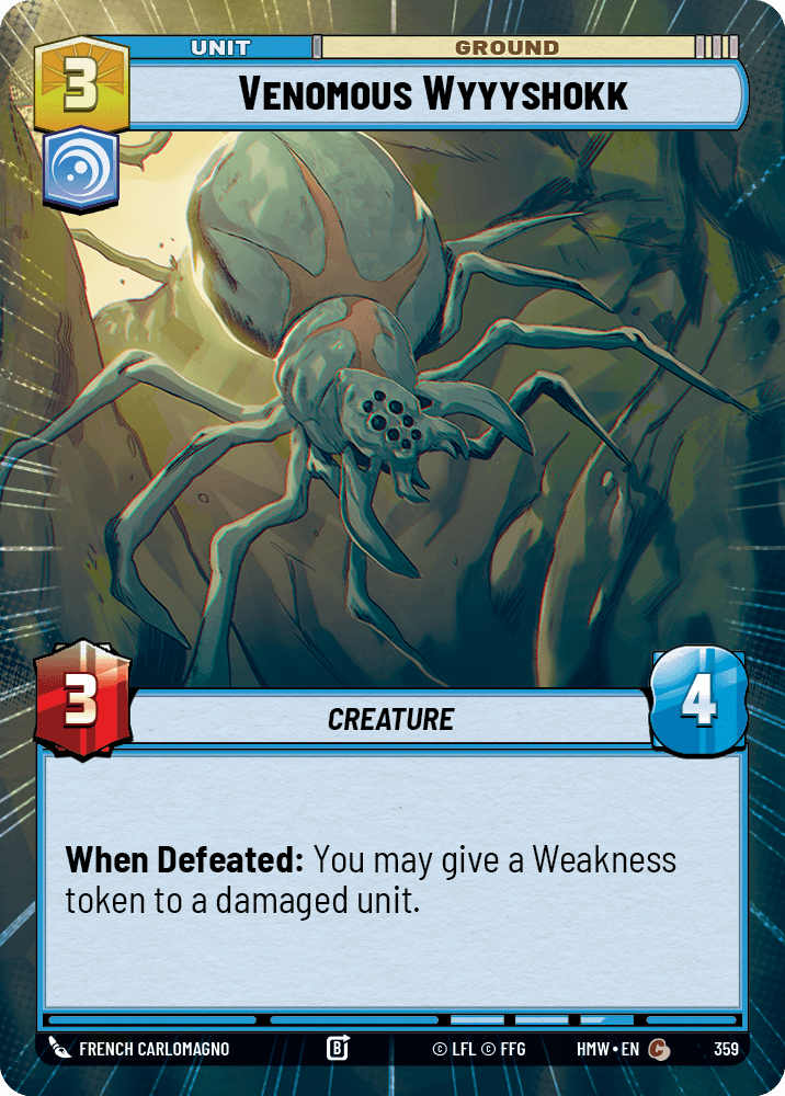 Venomous Wyyyshokk #359/272 from Homeworlds