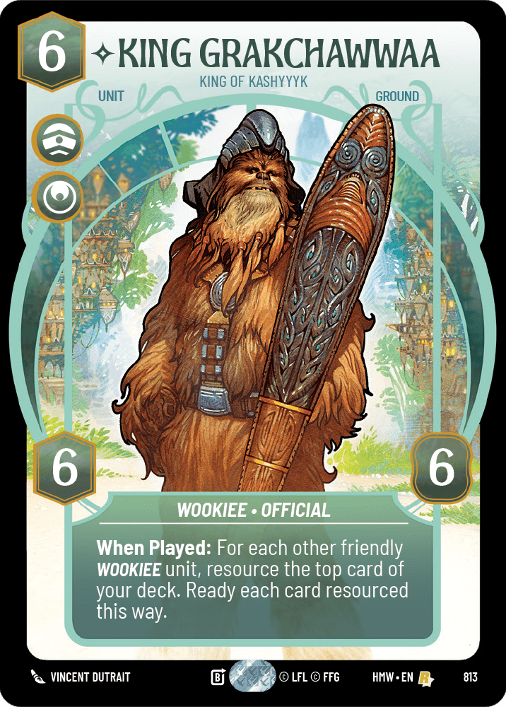 King Grakchawwaa — King of Kashyyyk #813/272 from Homeworlds