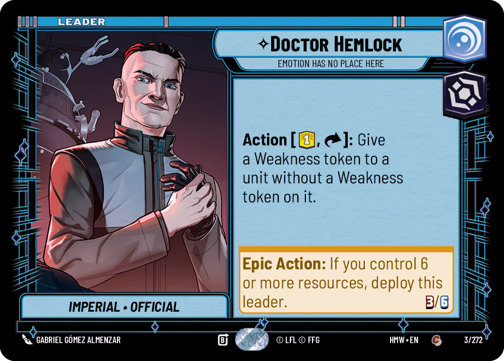 Doctor Hemlock — Emotion Has No Place Here #003/272 from Homeworlds