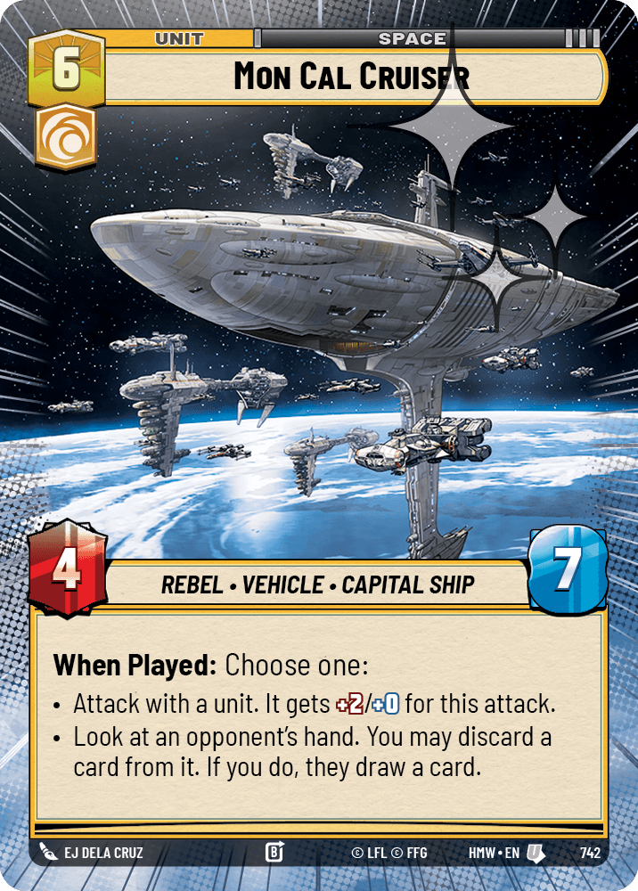Mon Cal Cruiser #742/272 from Homeworlds