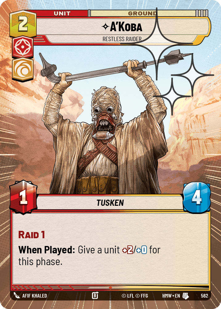 A'Koba — Restless Raider #562/272 from Homeworlds