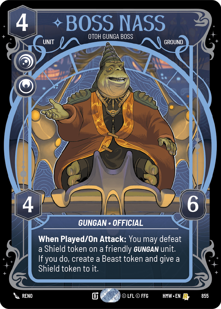 Boss Nass — Otoh Gunga Boss #855/272 from Homeworlds