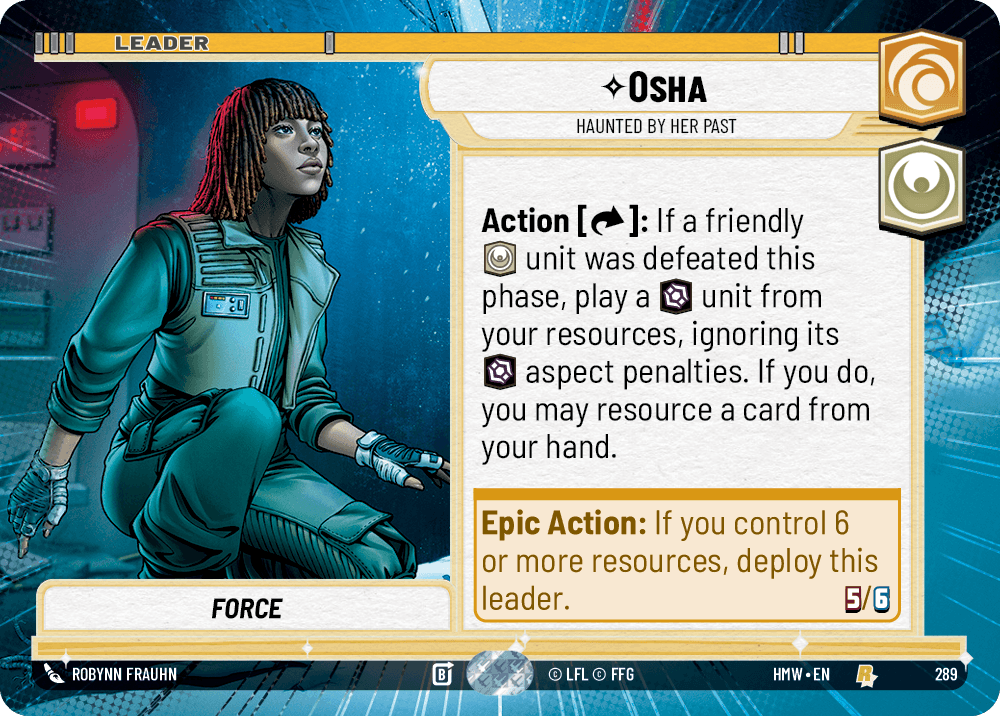 Osha — Haunted by Her Past #289/272 from Homeworlds