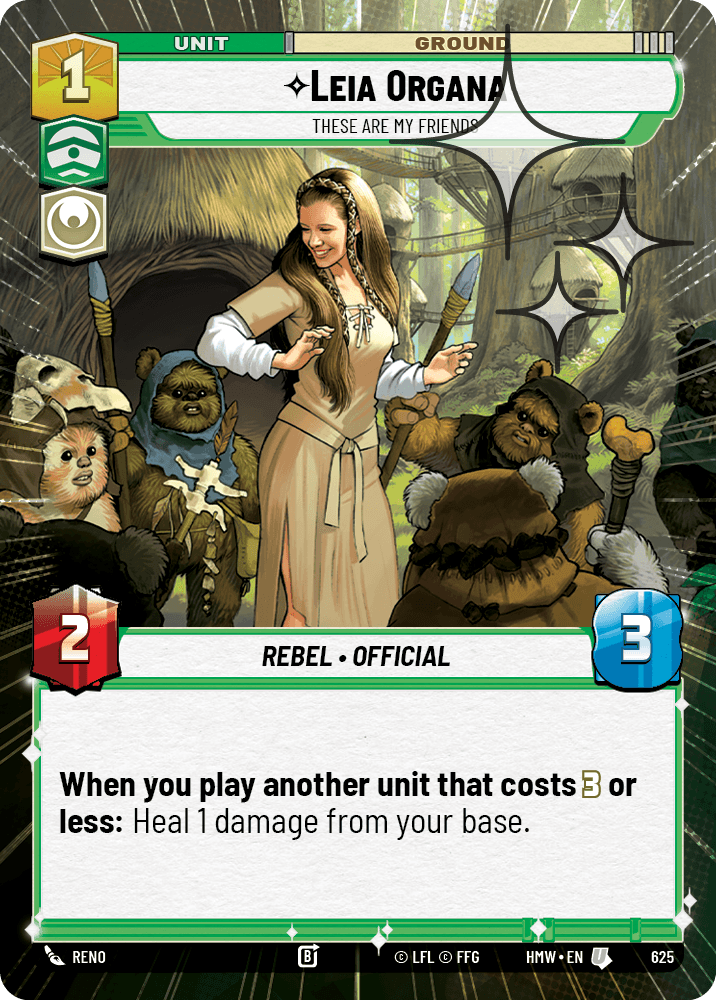 Leia Organa — These are My Friends #625/272 from Homeworlds