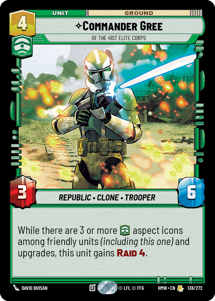 Commander Gree — Of the 41st Elite Corps #138/272 from Homeworlds