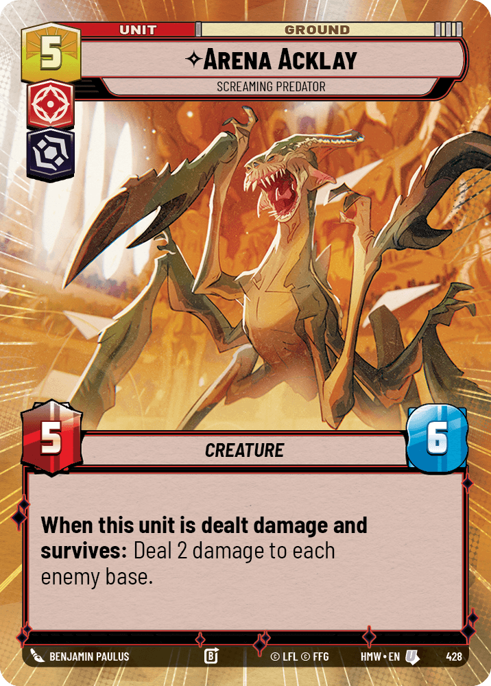 Arena Acklay — Screaming Predator #428/272 from Homeworlds