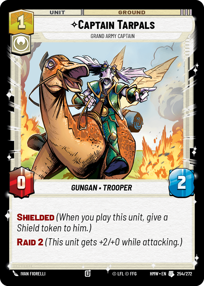 Captain Tarpals — Grand Army Captain #254/272 from Homeworlds