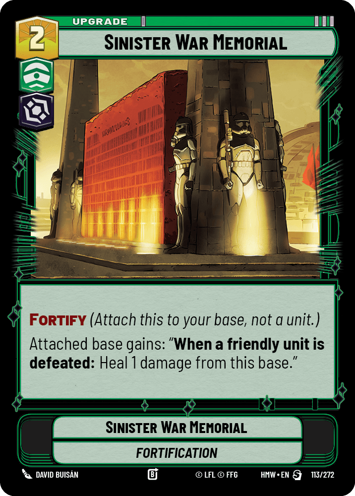 Sinister War Memorial #113/272 from Homeworlds
