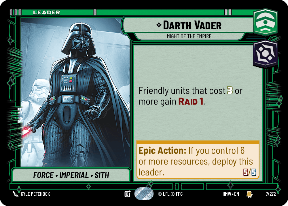 Darth Vader — Might of the Empire #007/272 from Homeworlds