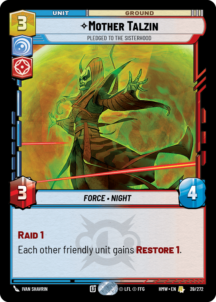 Mother Talzin — Pledged to the Sisterhood #039/272 from Homeworlds