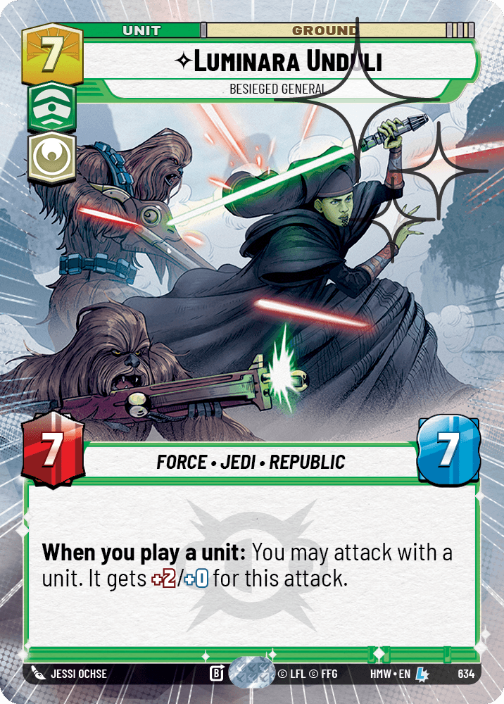 Luminara Unduli — Besieged General #634/272 from Homeworlds