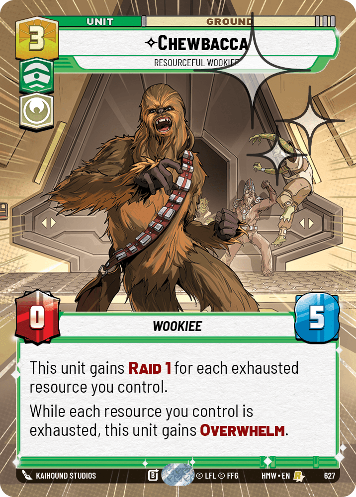 Chewbacca — Resourceful Wookiee #627/272 from Homeworlds
