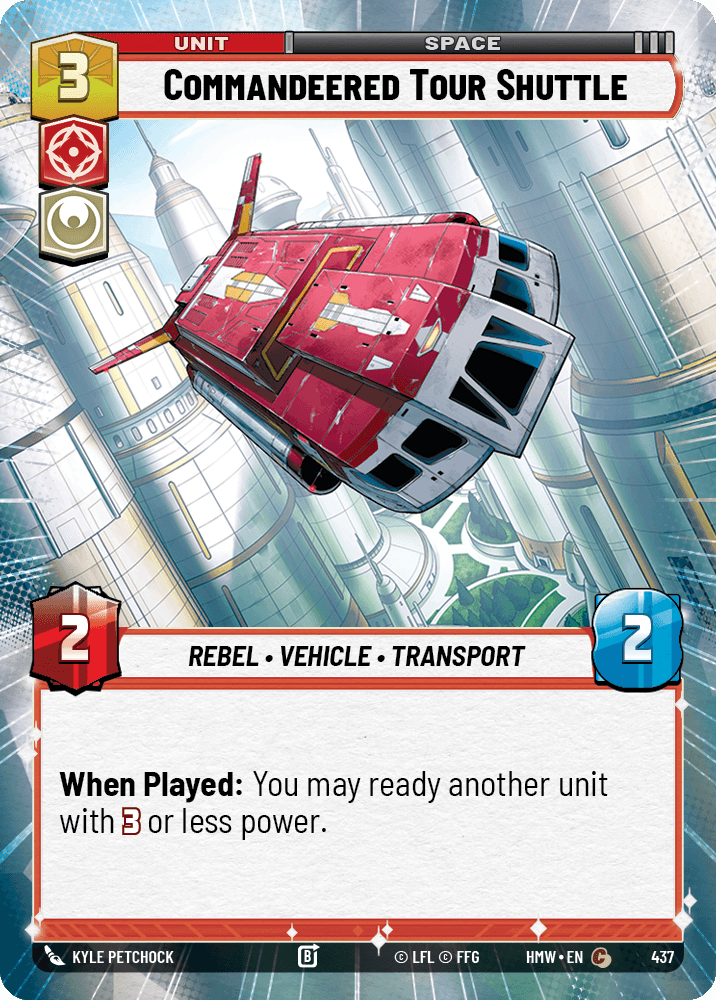 Commandeered Tour Shuttle #437/272 from Homeworlds
