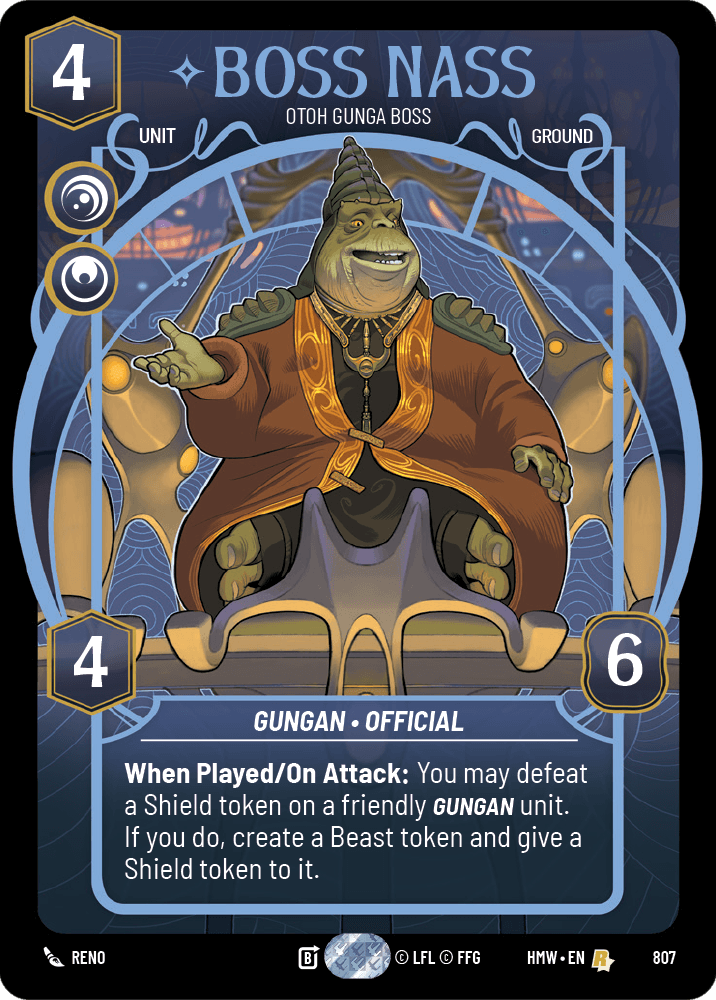 Boss Nass — Otoh Gunga Boss #807/272 from Homeworlds